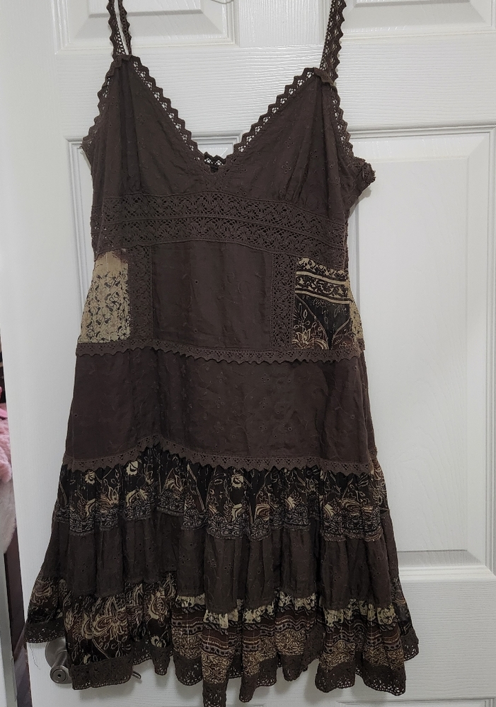 Brown Lace Dress